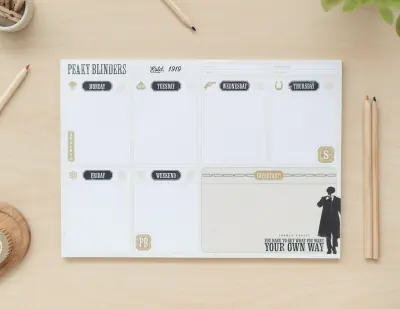 BLOC PLANIFICADOR SEMANAL A4 PEAK BLINDERS