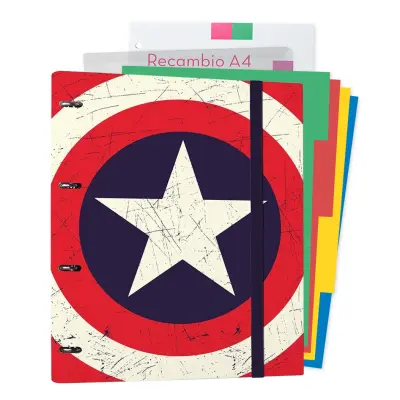 CARPEBLOCK 4 IZREZANI OBROČKI MARVEL ŠČIT KAPITANA AMERIKE