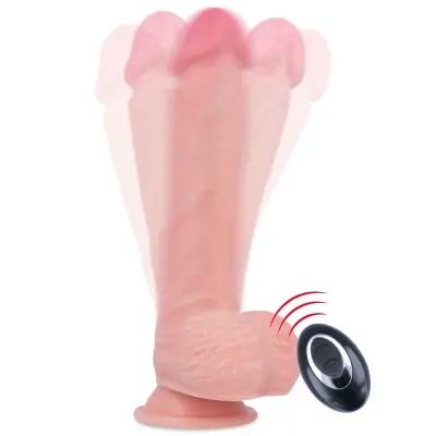 ROCKARMY TEKOČI SILIKONSKI VIBRATOR DALJINSKI UPRAVLJALNIK PREMIUM APACHE 20,5 CM