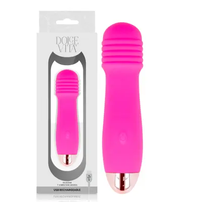 Dolce Vita - Vibrador Recarregvel De Trs Velocidades Pink 7