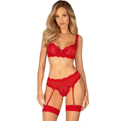 OBSESSIVE - LOVE ČEŠNJA KOMPLET 3 DELI S/M