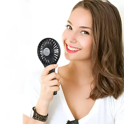 Prenosni mini ventilator 2-v-1 za polnjenje | HANDCOLIO