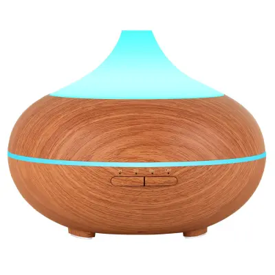 Ultrazvočni vlažilec zraka z aroma lučko 500 ml svetlo rjav