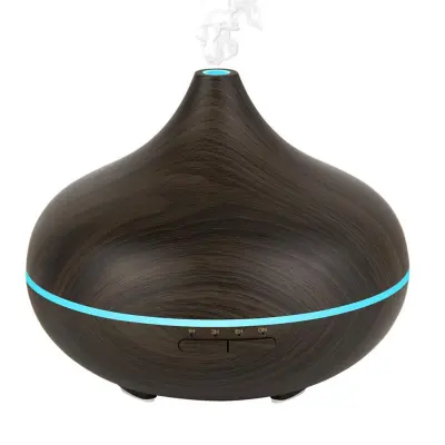 Ultrazvočni vlažilec zraka z aroma lučko 500 ml temno rjav