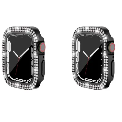 Etui 2-Pack z zaščito zaslona za Apple Watch iWatch 3 črn  40 mm