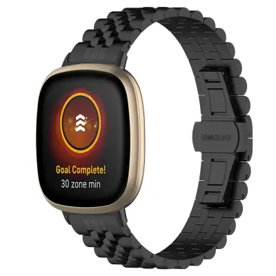 Pašček za uro iz nerjavečega jekla Black