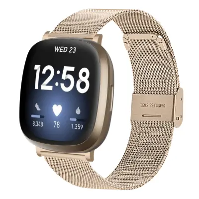 Fitbit Versa 3 / Sense zapestnica Zlato iz nerjavečega jekla