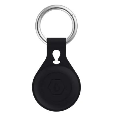 Etui/držalo za zračno oznako z obeskom za ključe Black