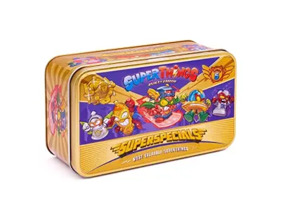 Zlata kositer serije SUPERTHINGS 5-vsebuje vse posebne figure iz serije 5, vključno z Ultra redka (Kid Fury), 2 voditelji zlata, 6 srebrnih kapetanov