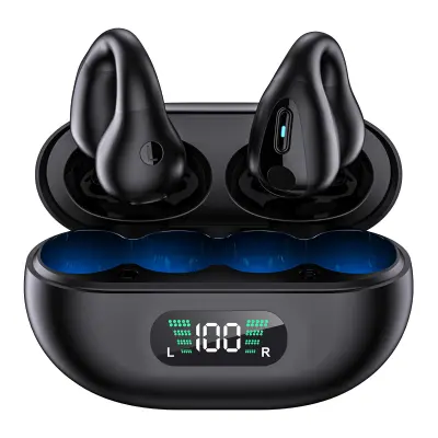 Brezžične odprte ušesne slušalke Bluetooth 5.3 Black