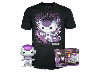 Funko pop! & TEE: DBZ - FRIZA FF - Small - (S) - Dragon Ball Z - Majica - Oblačila z zbirno vinilno figuro - Ideja za darila - Toys in kratki rokav za