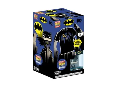 Funko Pocket Pop! & TEE: DC - BATMAN - Za otroke in otroke - Majhne - (S) - DC Comics - majica - Oblačila z zbiralnim vinilnim minifigure - Ideja o da