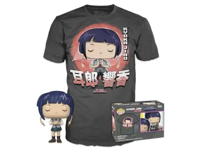 Funko pop! & TEE: MHA - Jirou z mikrofonom - Srednje - My Hero Academia - majica - oblačila z zbirljivo vinilno figuro - Ideja za darilo - igrače in k