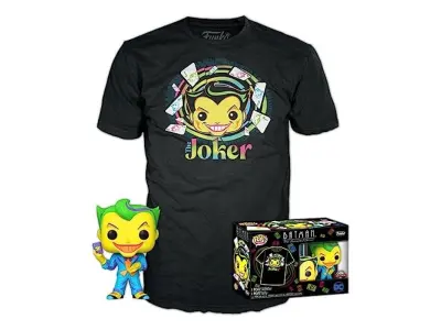 Funko pop! & TEE: DC - Joker - (BKLT) - Majhen - (s) - DC Comics - majica - oblačila z zbirljivo vinilno figuro - Ideja o darilu - igrače in kratki ro