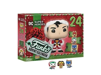 Funko adventni koledar: DC 2023 - Superman - DC Comics - 24 dni presenečenja - Zbirka Vinil Mini Figure - skrivnostna škatla - Ideja za darilo - Holid