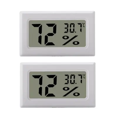 Mini LCD higrometer/termometer bel   2-paket
