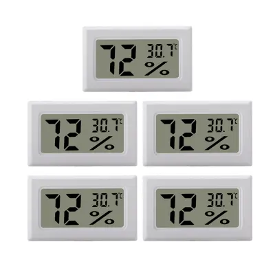 Mini digitalni higrometer/termometer 5 paketov White