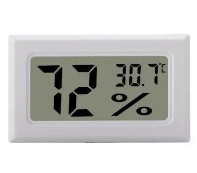 Mini LCD higrometer/termometer bel   1 paket