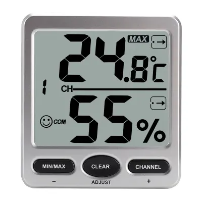 Digitalni sobni termometer Higrometer Silver