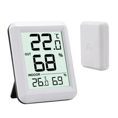 Notranji/zunanji brezžični termometer in higrometer White