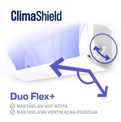 ClimaShield™ Usmerjevalnik zraka za klimo Duo Flex+