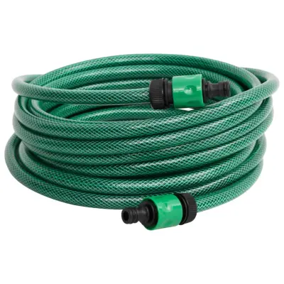 vidaXL Cev za bazen zelena 20 m PVC