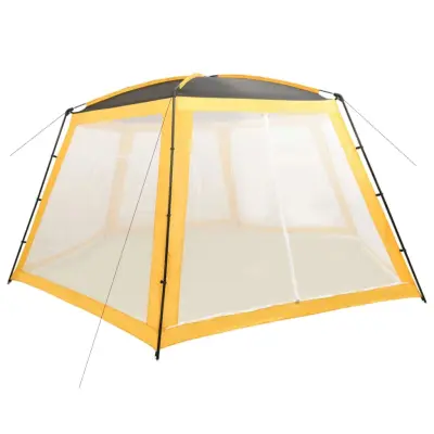 vidaXL Šotor za bazen iz blaga 660x580x250 cm rumen