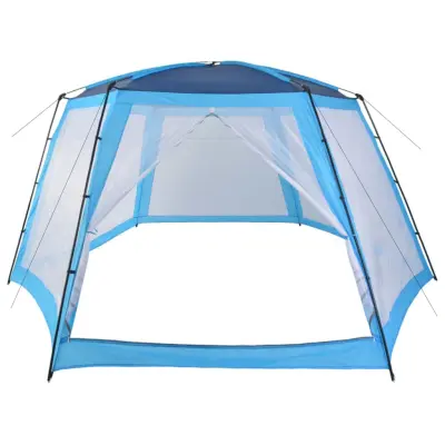 vidaXL Šotor za bazen iz blaga 660x580x250 cm moder