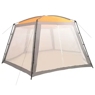 vidaXL Šotor za bazen iz blaga 660x580x250 cm siv