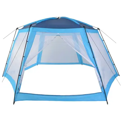 vidaXL Šotor za bazen iz blaga 590x520x250 cm moder