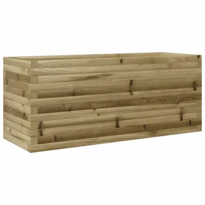 vidaXL Vrtno cvetlično korito 110x40x45,5 cm impregnirana borovina