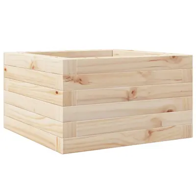 vidaXL Vrtno cvetlično korito 40x40x23 cm trdna borovina