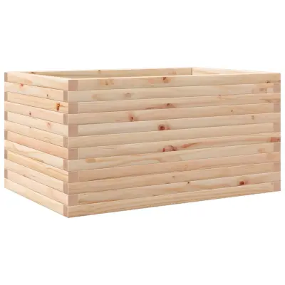vidaXL Vrtno cvetlično korito 90x60x45,5 cm trdna borovina