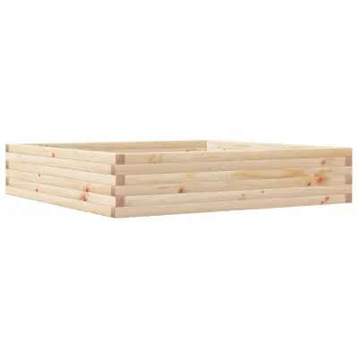 vidaXL Vrtno cvetlično korito 110x110x23 cm trdna borovina