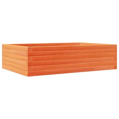 vidaXL Vrtno cvetlično korito voščeno rjavo 90x60x23cm trdna borovina