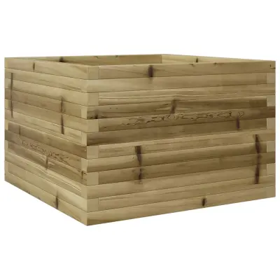 vidaXL Vrtno cvetlično korito 70x70x46 cm impregnirana borovina
