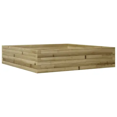 vidaXL Vrtno cvetlično korito 100x100x23 cm impregnirana borovina