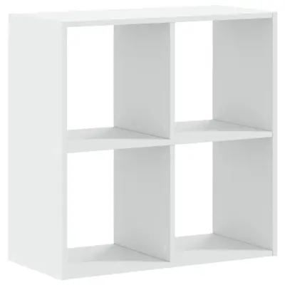 vidaXL Knjižna omara bela 68,5x32x68,5 cm inženirski les