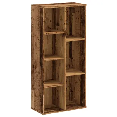 vidaXL Knjižna omara starinski les 50x25x105 cm inženirski les