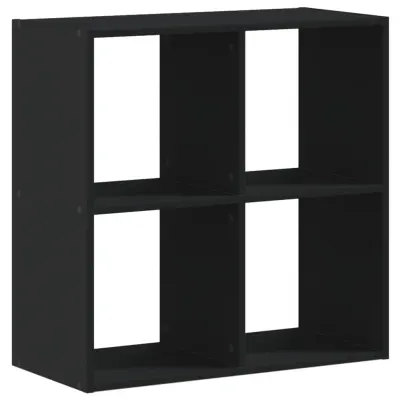 vidaXL Knjižna omara črna 68,5x32x68,5 cm inženirski les