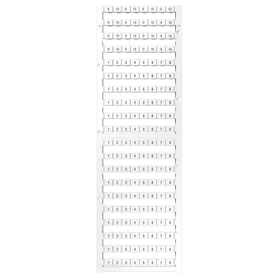 Znaki za označevanje priključkov Weidmüller: številke DEK5/8PLUSFWZ1-10