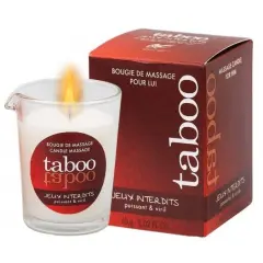 Tabu Candle Massage Men Jeux Interdits Smell Lichen