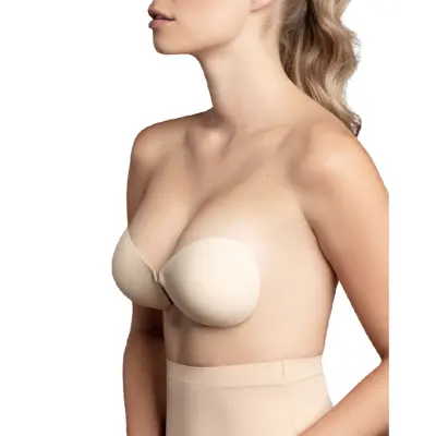 BYE BRA INVISIBLE BRA - NUDE VELIKOST A NARAVNA VELIKOST A