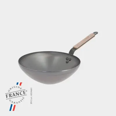 Wok Mineral B Bois DE BUYER, 28 cm