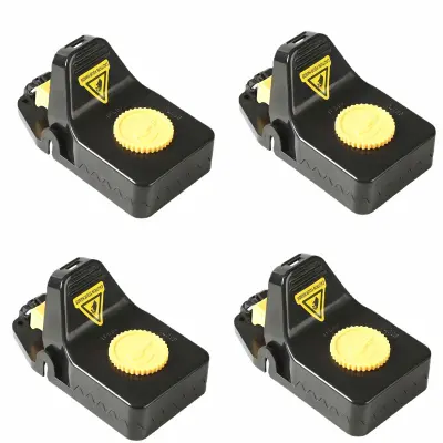 Mišolovke za dom Pakiranje 4 kosov Black L