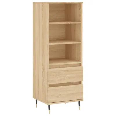 vidaXL Visoka omara sonoma hrast 40x36x110 cm inženirski les