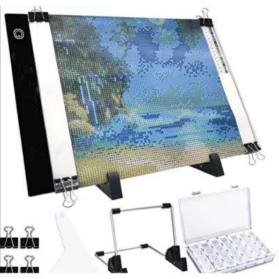 Komplet LED svetlobnih podlog, 9 kosov Black