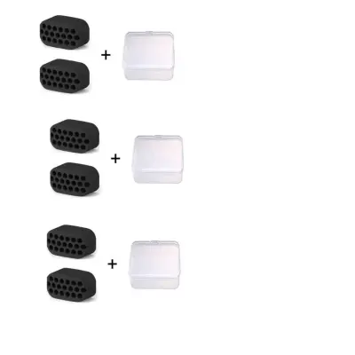 Komplet 6 pripomočkov za vadbo čeljustne linije Black