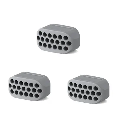 Paket 3 silikonov za treniranje čeljusti Grey