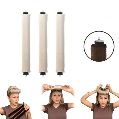 Valjčki za kodranje las brez toplote Beige